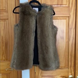 Zara faux fur vest